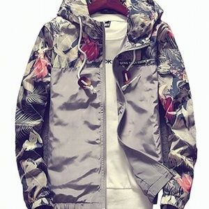 Floral windbreaker